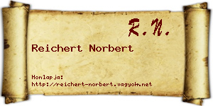 Reichert Norbert névjegykártya